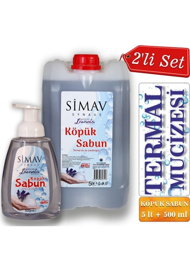 Simav Termal Sulu Lavanta Özlü Köpük Sabun 5 L + 500 ML