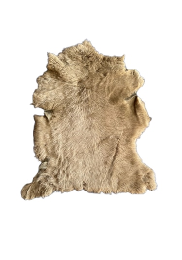 Naturel Uzun Tüylü Koyun Postu - Doğal Post Paspas Vizon