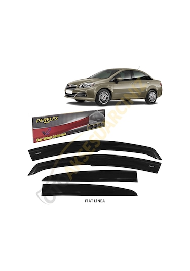Perflex Fiat Linea Mugen Cam Rüzgarlığı 4 Lü Takım