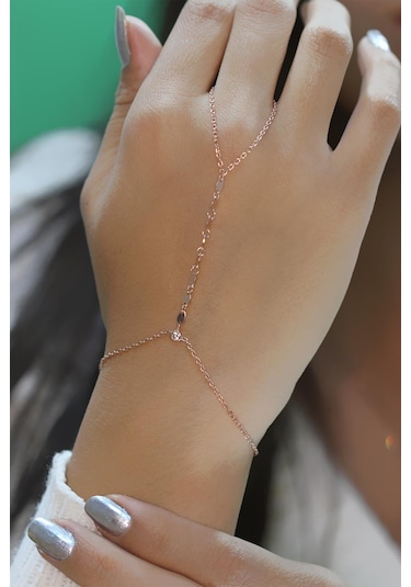 Gümüş Rose Mekik Pullu Şahmeran Rose Gold