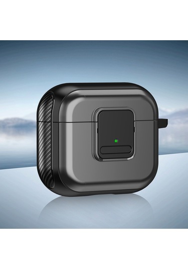 Airpods Uyumlu İçin 3 Tpu + Pc Kablosuz Kulaklık Kılıfı Manyetik Anahtarlı Gri