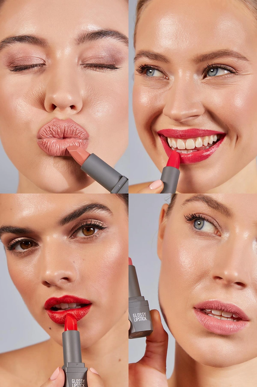 Alix Avien Uzun Süre Kalıcı Yoğun Renk Veren Nemlendirici Parlak Ruj Glossy Lipstick 321 Stunning Red