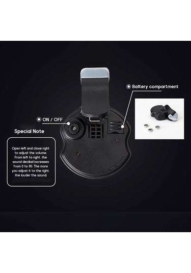 Shineyee Bal Yeme Alarmı, Led Işık Ve Sesli Uyarı, Hassasiyet Ve Ses Seviyesi Ayarlanabilir, Misina Zararsız, Siyah Plastik, Balıkçılık Aleti