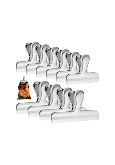 Paslanmaz Çelik Sızdırmazlık Klipsleri, 10'lu Paket, Ev, Mutfak Ve Ofis İçin İdeal B Diğer