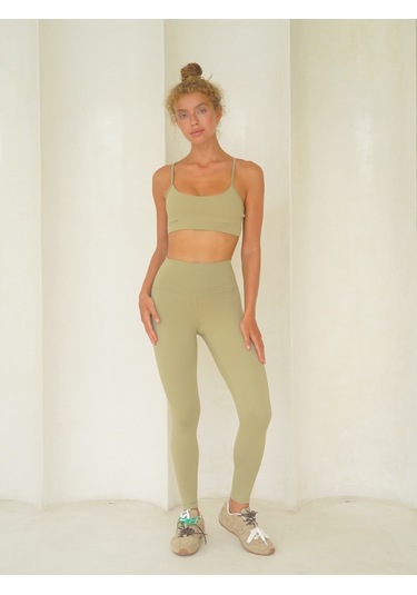 Fold Bilek Hizasında Soft Haki Tayt Haki