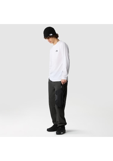 The North Face M L/s Simple Dome Tee Erkek Sweatshirt-28935 - Beyaz