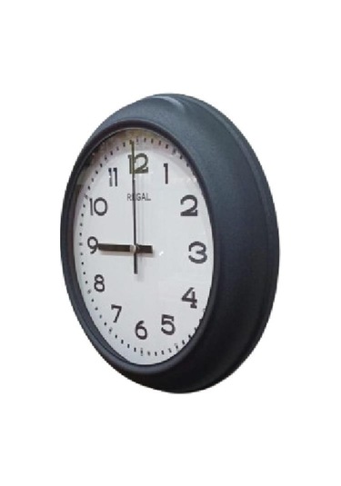 Regal 4290 Bw Özel Seri Metal Kasa Akar Sessiz Saniyeli Duvar Saati Çok Renkli