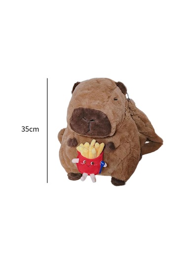 Suntek Doğum Günü Hediyesi Kız Erkek Peluş Kapibara Sırt Stil A