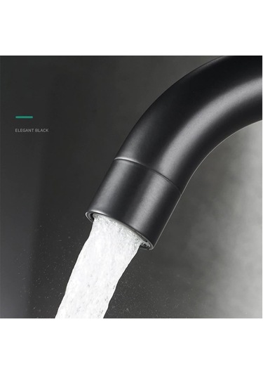 Sardıcı Lavabo Bataryası Banyo Musluğu Siyah