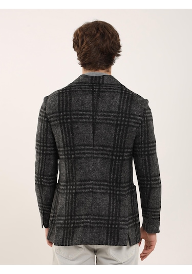Dufy Siyah Erkek Slim Fit Mono Yaka Ceket - 94240 Siyah