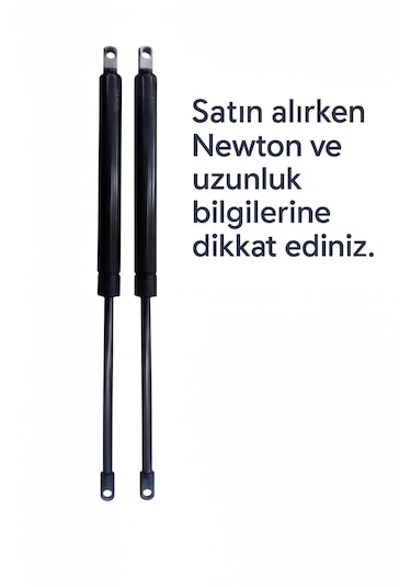 Yuenze Lüks Baza Amortisörü Baza Pistonu 1200n 2 Adet 1. Sınıf Kalite SİYAH/KROM