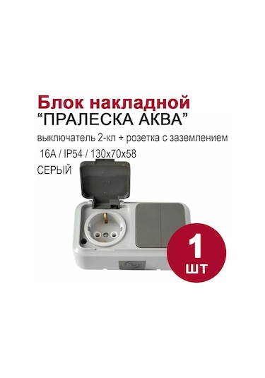 Bylectrıca Çift Anahtarlı Ve Topraklamalı Priz Ip54 234964209