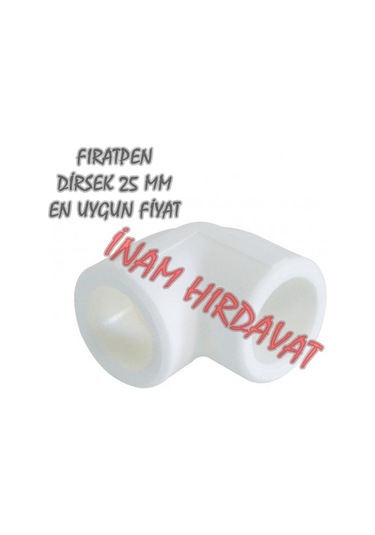 Dirsek - 25 Mm Firatpen Beyaz Renk Dirsek