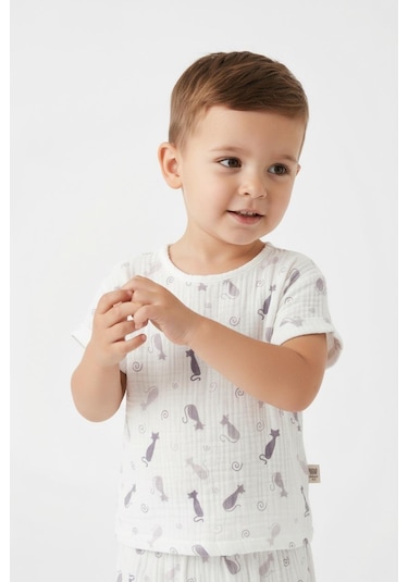 Miababy Baskılı Müslin Yazlık Takım Karışık