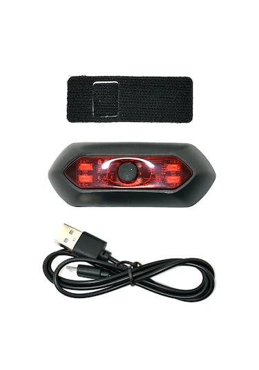 Moto Express Motosiklet Kask Arkası İkaz Ledi