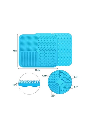 Moly Yeşil Vakumlu Köpek Yalama Matı, Evcil Hayvan Diş Sağlığı İçin Yeşil