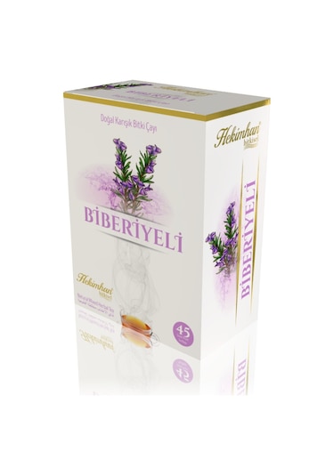 Hekimhan Bitkisel Biberiyeli Doğal Karışık Bitki Çayı Süzen Poşet 2'li 45 x 2 G
