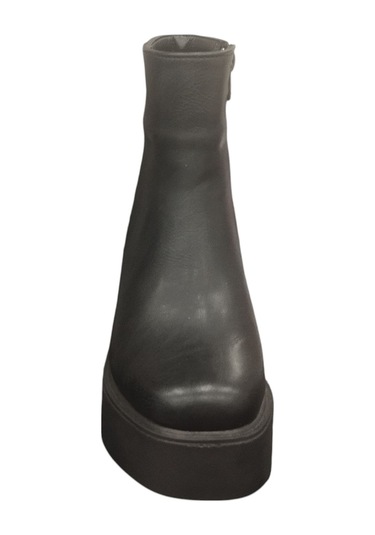 Ventes 914301z 8 Cm Platform Topuk Yandan Fermuarlı İçi Polarlı Günlük Kadın Bot Siyah