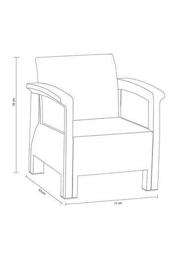 Holiday Toscana Balkon Takımı Çöl Gri