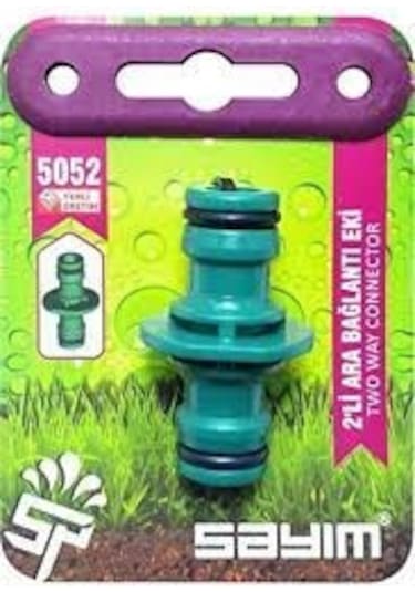 Hortum Çift Taraflı Jak Adaptörü Otomatik Ara Bağlantı Eki 2 Adet