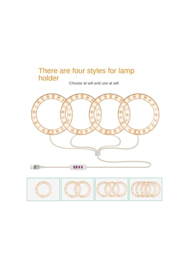 Kırmızı & Mavi Tam Spektrum Led Büyüyen Işık İç Mekan Bitkileri, Yüksekliği Ayar Melek Halkası Otomatik Led Aydınlatmalar 56853001