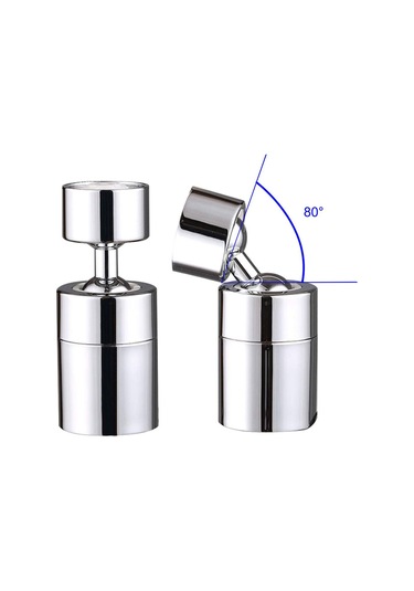 Geeksen Musluk Havalandırıcı 360 Derece Dönebilen Musluk Sprey Havalandırıcı Mutfak Musluğu Su Tasarrufu Nozulu Sprey Büyük Açı Banyo Havzası Çift Fonksiyonlu Uzatma Genişletici Diğer