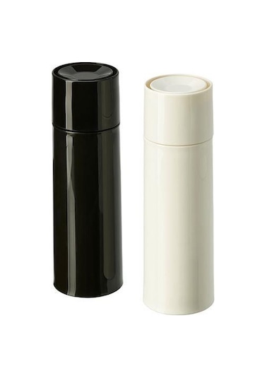 2Li Baharat Öğütücü MeridyenDukkan Siyah-Beyaz, 14 Cm 2 Adet Deği