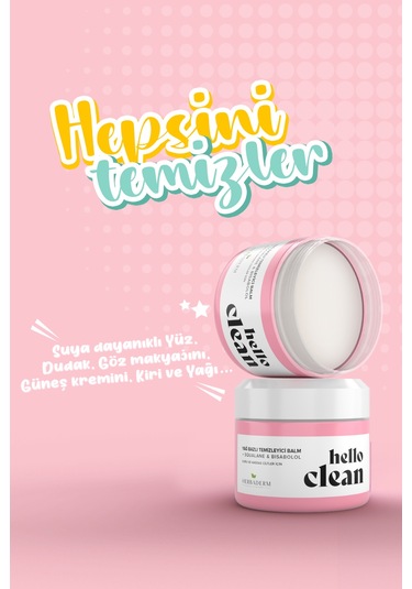 Herbaderm Hello Clean Kuru ve Hassas Ciltler İçin Yağ Bazlı Temizleyici Balm 100 ML