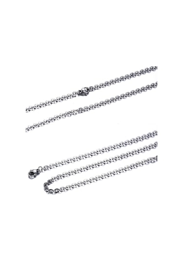 Chavin Gri Uzun 75 Cm. Erkek Çelik Zincir Dr38