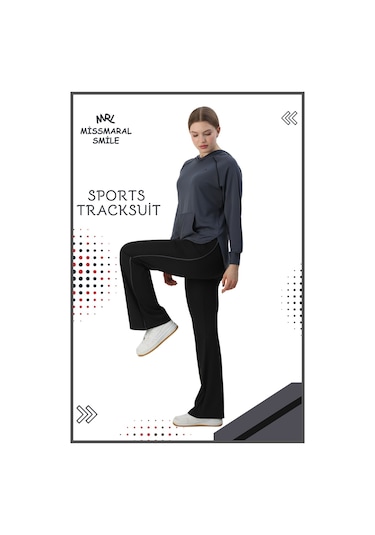 Kadın Spor Eşofman Takım İspanyol Paça Çift Cepli Alt &kapüşonlu Kanguru Cepli Üst Antrasit 3053 Antrasit Kadın Spor Eşofman Takım İspanyol Paça Çift Cepli Alt &kapüşonlu Kanguru Cepli Üst Antrasit 3053 Antrasit