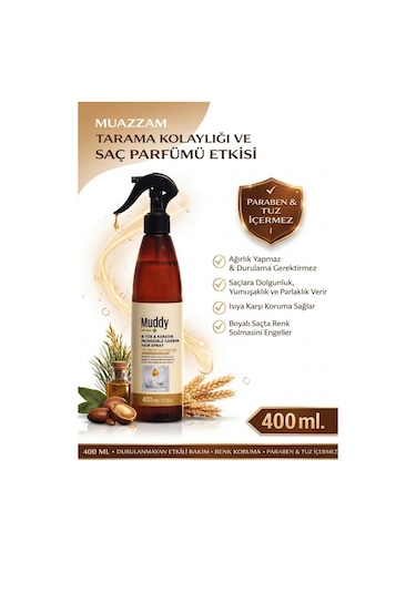 Muddy B-Tox & Keratin Onarıcı Acil Bakım Saç Spreyi 400 ML