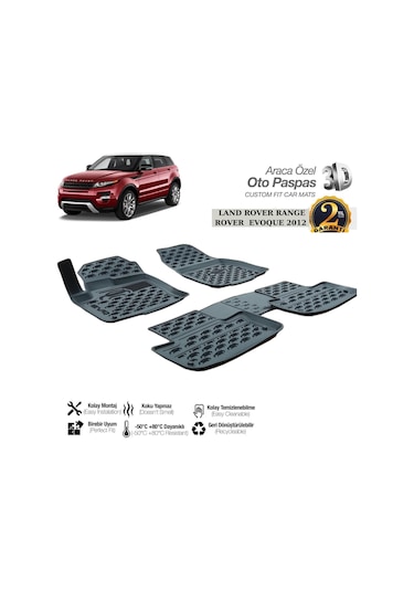 3d Paspas Siyah Land Rover Range Rover Evoque 2012