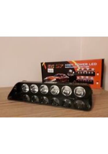 Cam Içi Çakar Lamba Kırmızı - Mavi 12V 8 Fonksiyonlu Power Led