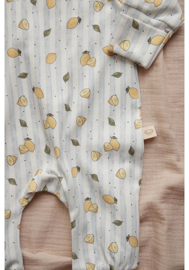 Oh La La Koala Limon Baby Fluff Serisi Fermuarlı Tulum Ekru