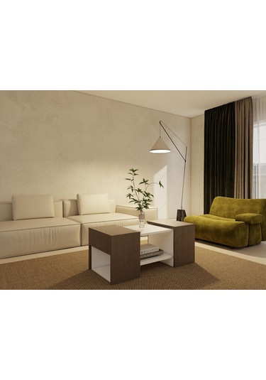 Lupo Orta Sehpa Antrasitmeşe-beyaz Antrasit