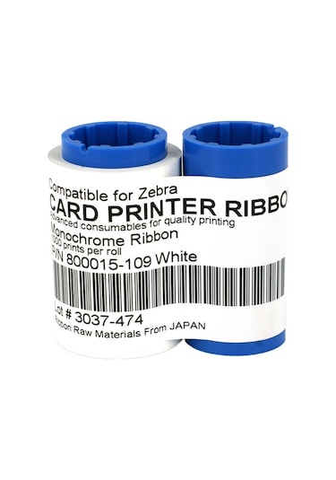 Zebra P330i/p430i Beyaz Ribon