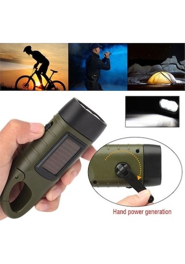 Yifomall Askeri Yeşili Eldivenli El Feneri, Led Işık Kaynağı, Ev Ve Doğa İçin Acil Kullanim, Dağcılık Ve Kamp Malzemesi Yeşil