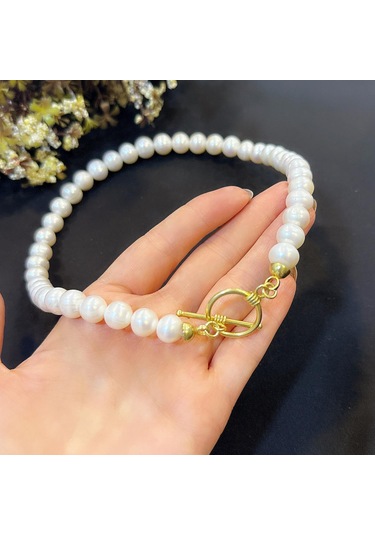 Stela Mayorka İnci Gümüş Kolye