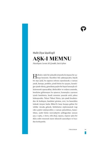Aşkı Memnu - Halid Ziya Uşaklıgil - Turkuvaz