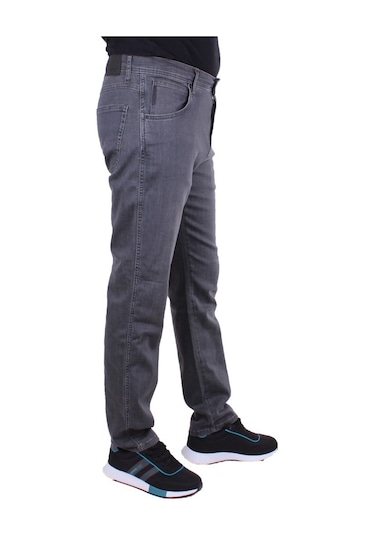 Twister Vegas 132-307 Antrasit Yüksek Bel Rahat Paça Erkek Jeans Pantolon Antrasit