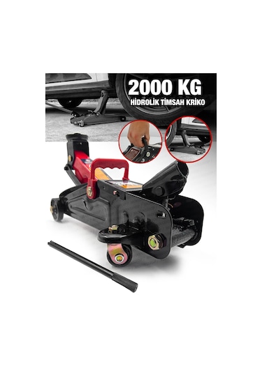 Moonshop 2 Ton Tekerlikli Arabalı Timsah Kriko