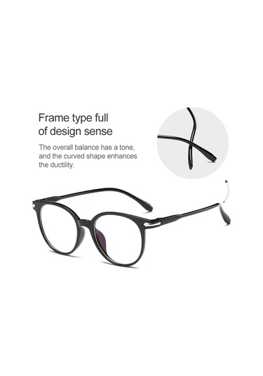 Mavi Anti-radyasyon Anti- Bilgisayar Oyun Koruma Gözlük Siyah