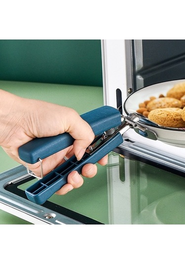 Fortunelane Pratik Mutfak Seti: Paslanmaz Çelik Isıya Dayanıklı Tabak-kapak Tutucu, Kaymaz Tutuş, 3'lü Kırmızı Renkli Paket Diğer