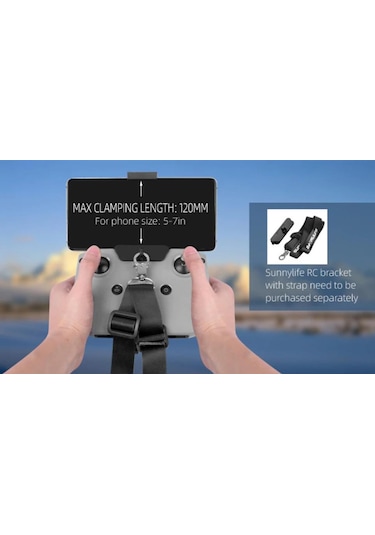 Dji Mavic Air 2 Uzaktan Kumanda Telefon Tutucu Klip 5-7” Inç 12Cm