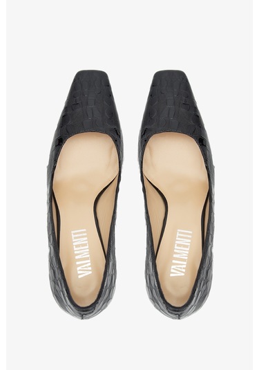 Valmenti Nexy Kadın Siyah Hakiki Deri Topuklu Ayakkabı 613 27234 Bn Ayk Y24 Siyah