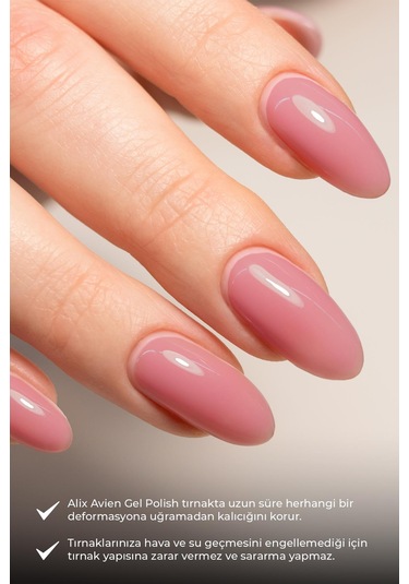 Alix Avien Koyu Pembe Kalıcı Oje 59-yoğun Renk Veren Jel Oje 12 Ml-nail Uv Gel Polish 59