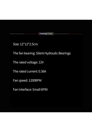 Didadodo 12cm Rgb Soğutma Fanı - Sessiz, Hidrolik Yataklı, Beyaz Yüksek Kapasiteli Beyaz