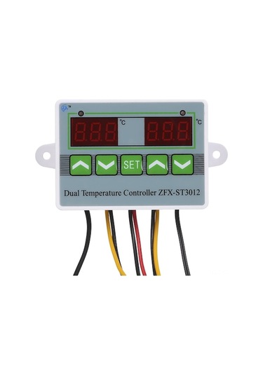 Flybuy Çift Ekranlı Akıllı Sıcaklık Kontrol Cihazı - Soğutma/ısıtma Dual Kontrol Zfx-st3012, -50 110 Ölçüm Aralığı