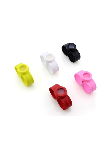 Symbee Dışarıda Spor Yaparken Bitlerden Koruma: Gıda Kalitesi Silikon Bilezik, Bitkisel Esansiyel Yağlı, 2 Dezenfektan Bloklu Rastgele Renk