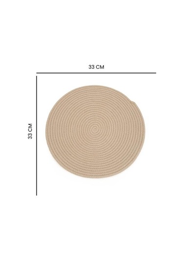 Evidea Soft Avery Supla - Bej - 33x33 Cm Bej